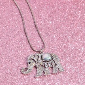 Iridescent Elephant Necklace